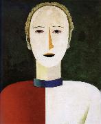 Kasimir Malevich Head of female oil painting